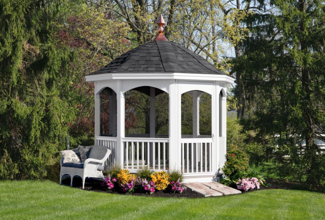 Vinyl Octagon Gazebo Belle roofline 2 Vinyl Octagon Gazebo Belle roofline 2