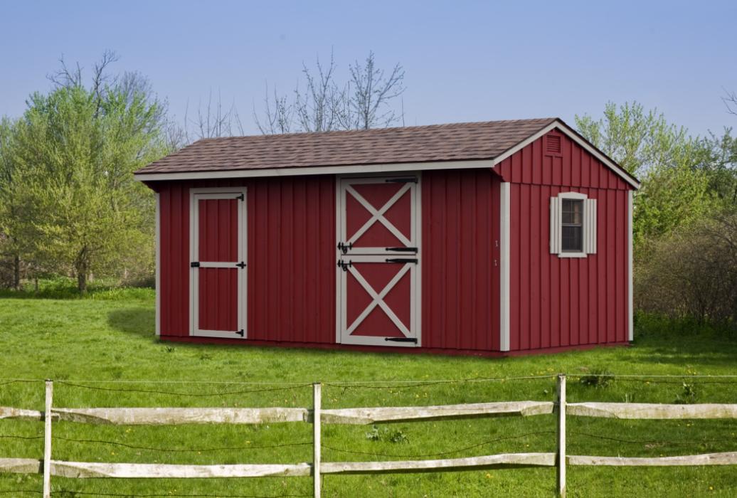 Board and batten horse Barn-5 Board and batten 10 x 16 horse barn