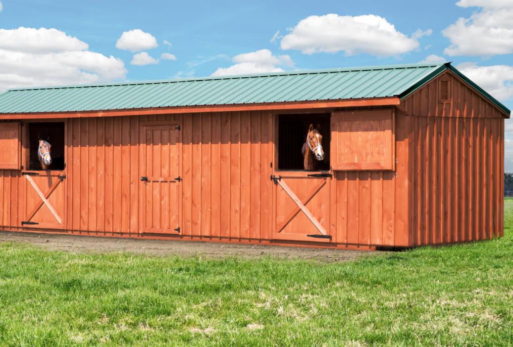 Board and batten horse barn-24 Board and batten 2 stall horse barn