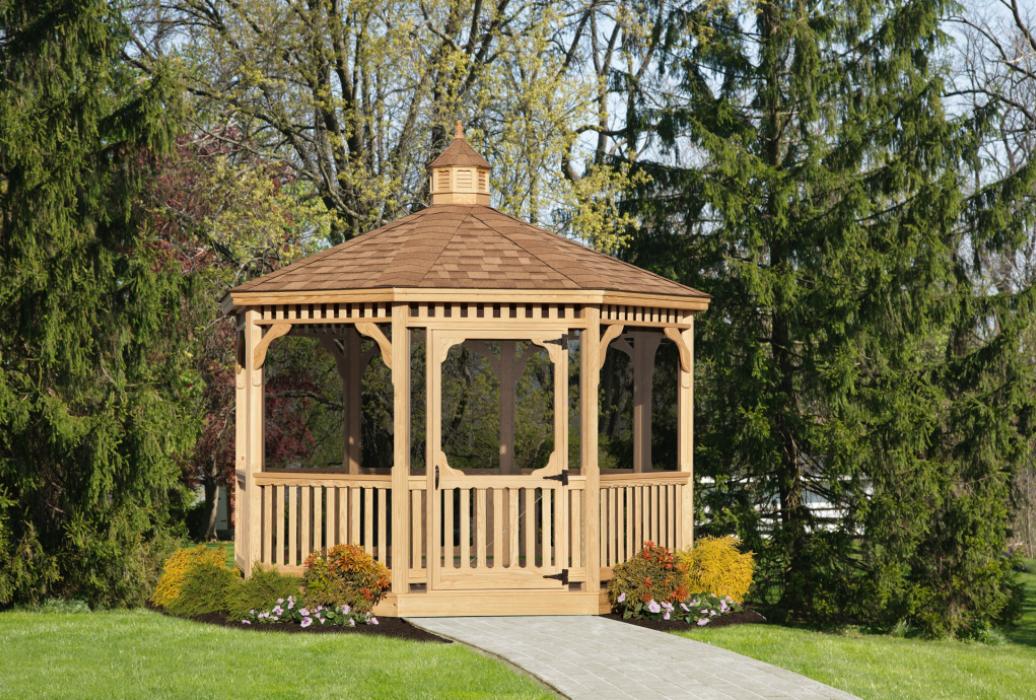 Pressure Treated Wood Octagon Gazebo-Classic Single Roof-4 Pressure Treated Wood Octagon Gazebo-Classic Single Roof-4