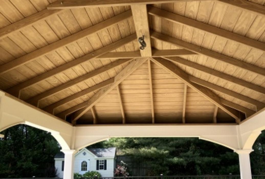 clear stain Classic roof pavilion