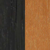 Black and Cedar Color Swatch 