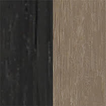 Black and Weatherwood Color Swatch 