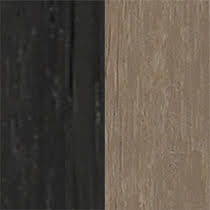 Black and Weatherwood Color Swatch 