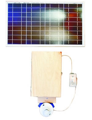 30 Watt Solar Panel w/ Light|Switch