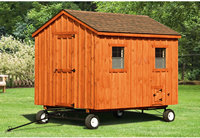 Heavy Duty Four Wheels w/ Steering Handle