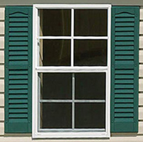 Vinyl Louvered