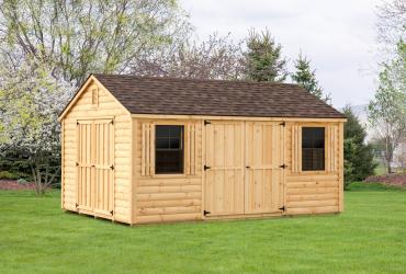 Log Sided Aframe Shed