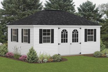 Hip Roof Style Vinyl Shed-Standard-2
