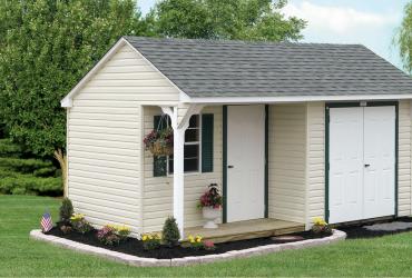 Quaker Vinyl Sided Shed With Porch