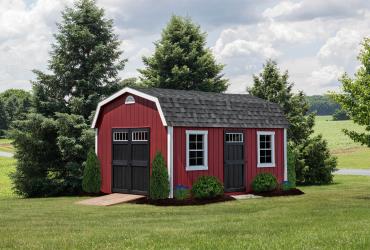 New England Classic Barn Style Shed with Duratemp T1-11 Siding