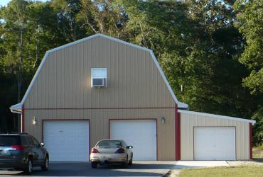 Two story garage Barn Style