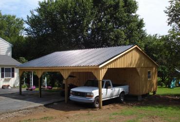 custom carport with metal roof