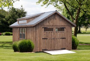 Classic Board and Batten Manor Delight Shed with Shed Dormer