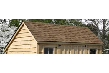 Shed with Salt Box Roofline