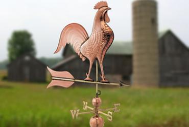 copper rooster weathervane