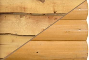 Rough Pine and Pine Log Siding