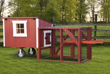 Dura Temp 3x4 Lean to Tractor Coop with run