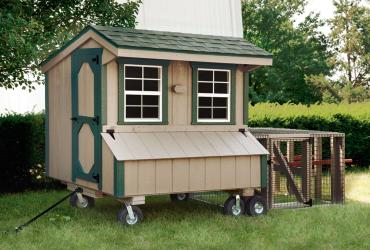 4x6-Quaker Tractor Coop with run