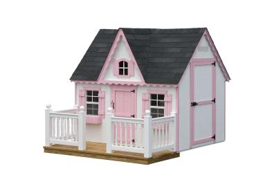 6 x 8 Victorian Playhouse w/Deck