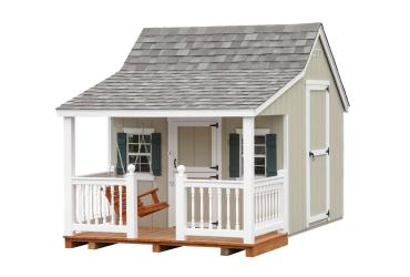 8 x 12 Cottage Playhouse w/ Porch Swing