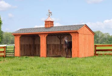 10x24 Run in shed