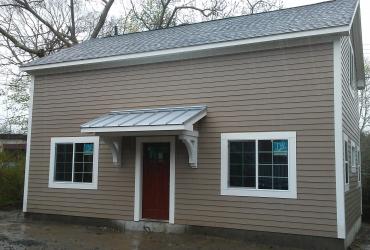 2 story  -aframe with shed dormer