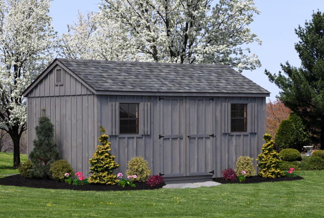 Standard Board &amp; Batten: A-Frame Shed Lancaster County Barns