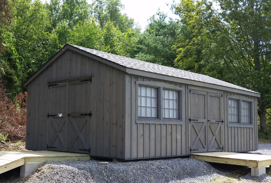 standard board & batten: a-frame shed lancaster county barns