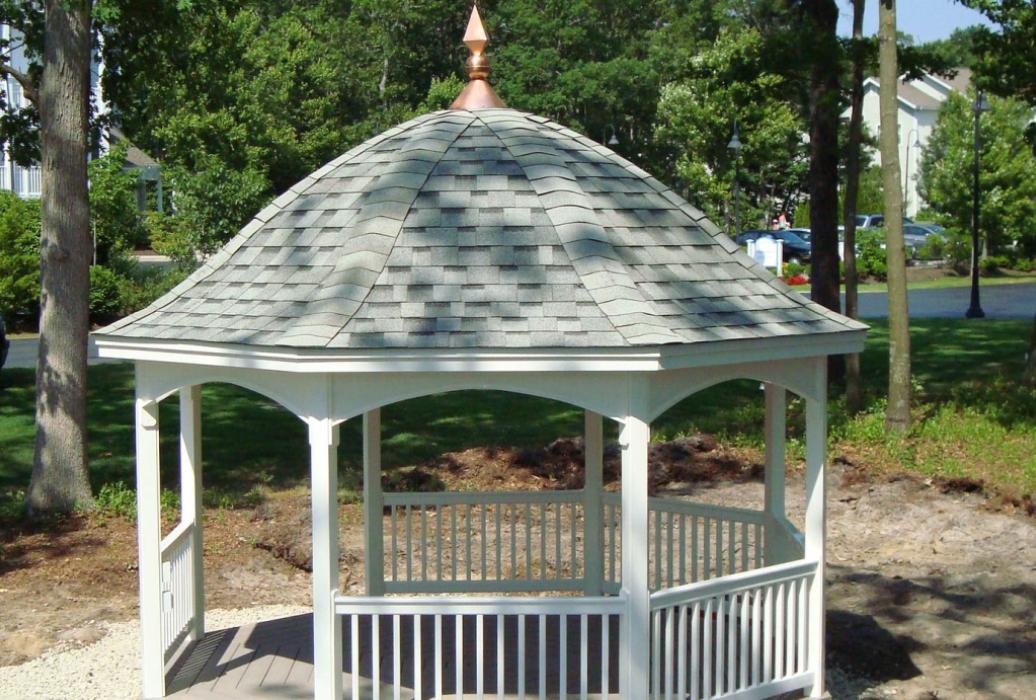 Vinyl Octagon Gazebo Belle roofline 6