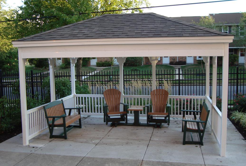 Vinyl Rectangle Gazebo- Classic Single Roof -16