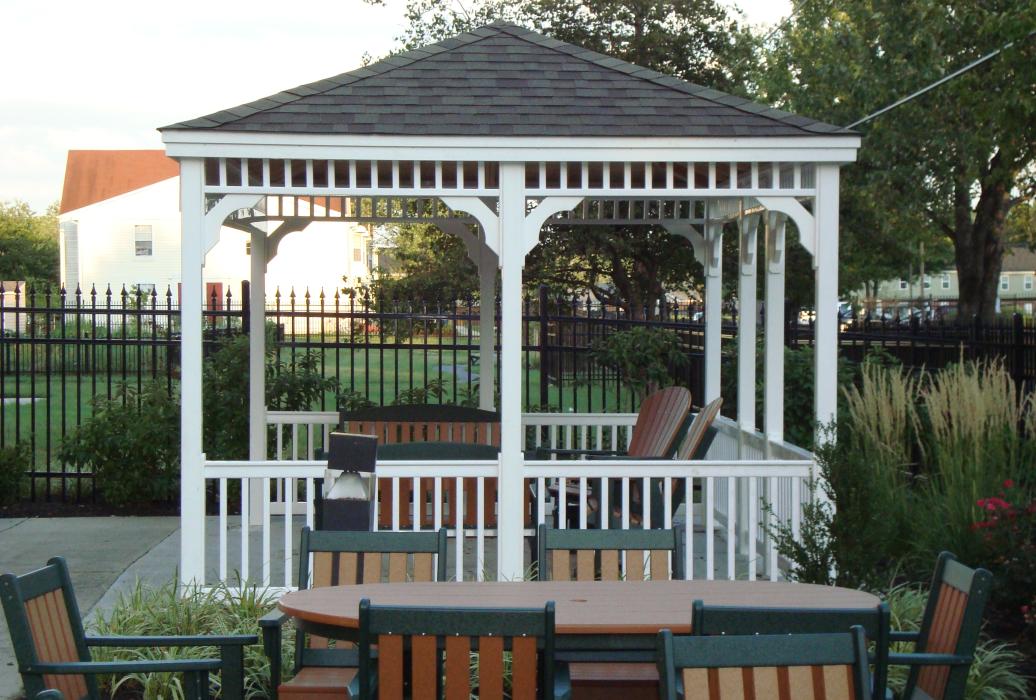 Vinyl Rectangle Gazebo- Classic Single Roof -17