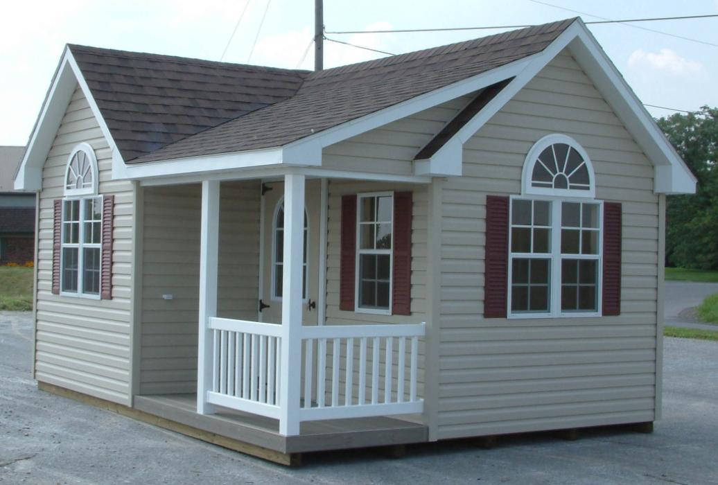 New England Classic Vinyl: Victorian Shed w/ Porch 