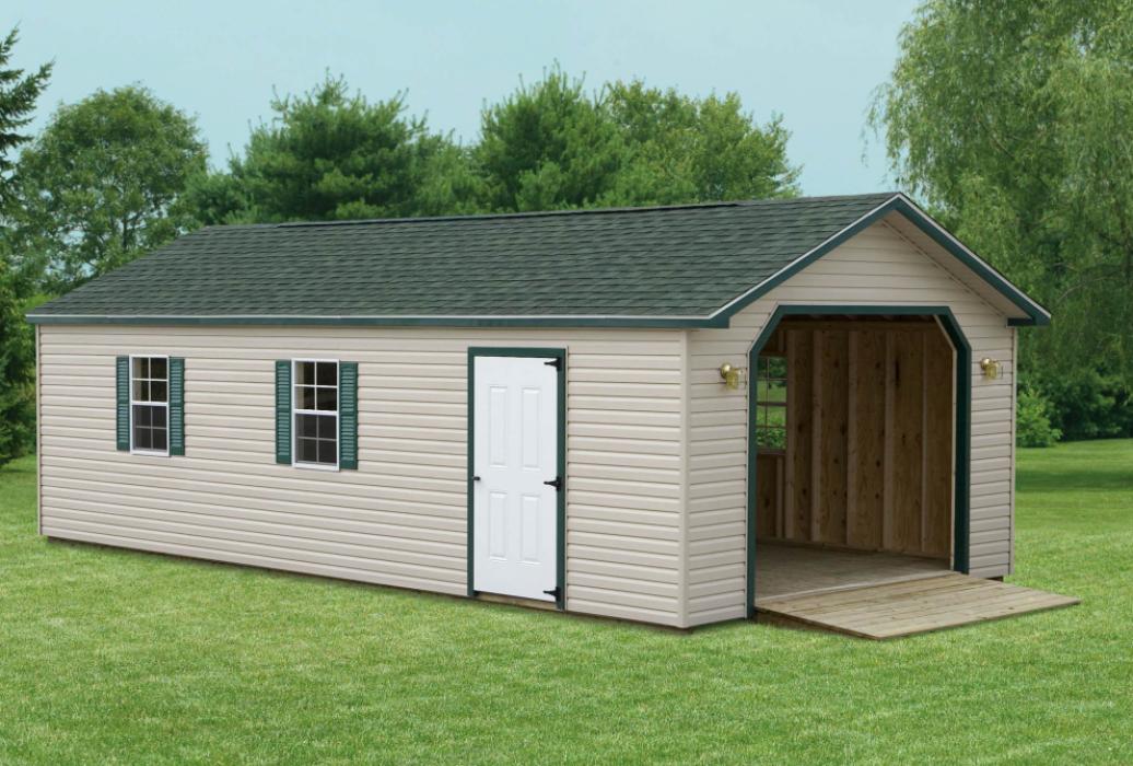 Aframe Single Car Garage Duratemp T1-11-1 Aframe Single Car Garage Duratemp T1-11-1