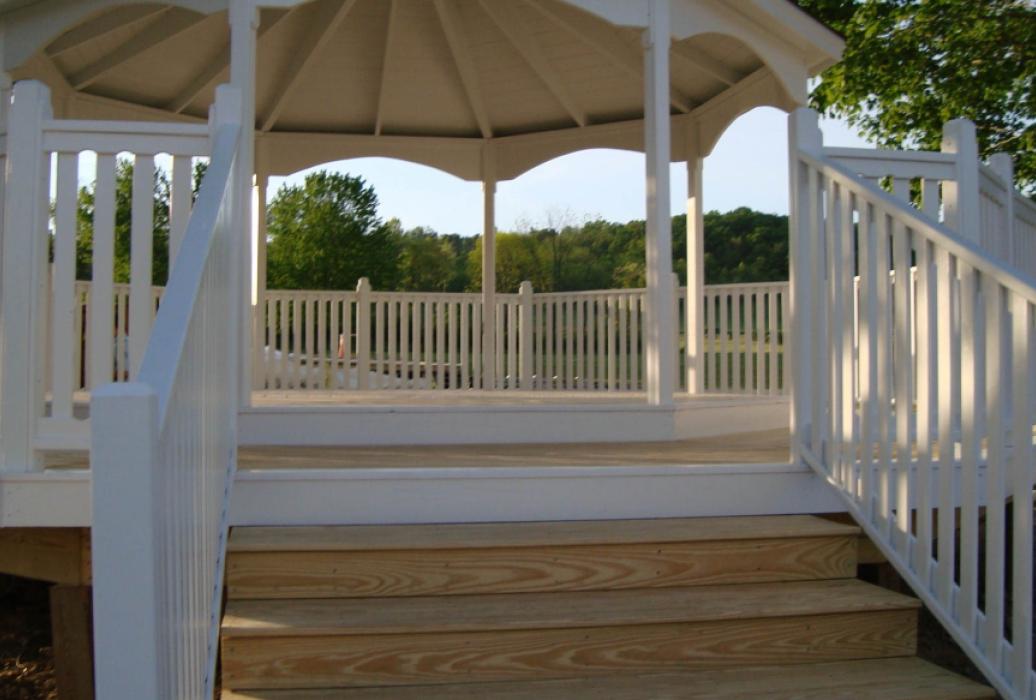 Pressure Treated Wood Octagon Gazebo-Belle Roof-3