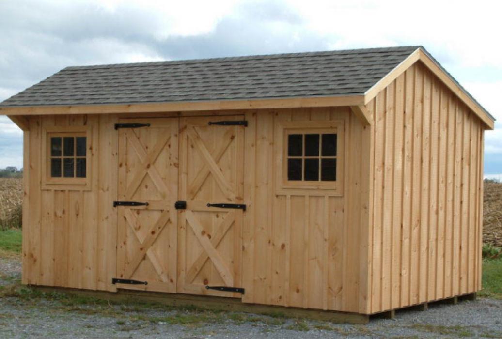 Timber Framed Board & Batten Quaker Shed Lancaster County Barns