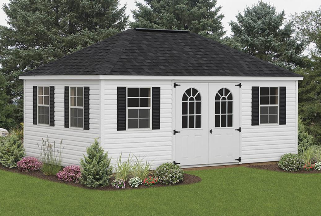 Standard Vinyl: Hip Roof Shed | Lancaster County Barns