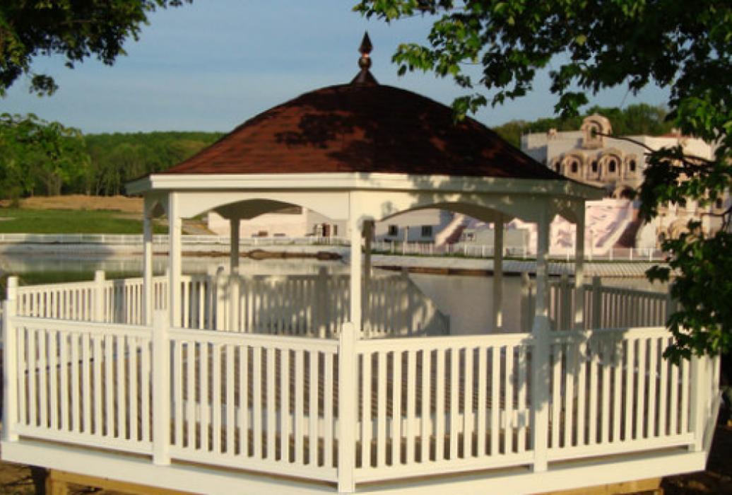Vinyl Octagon Gazebo Belle roofline 13