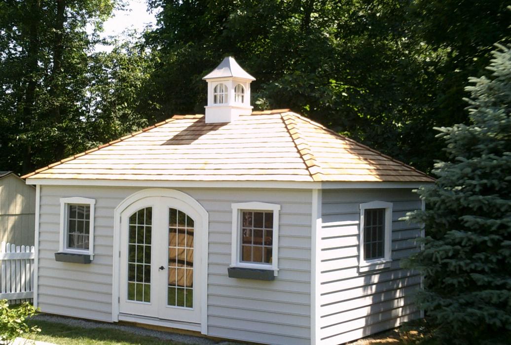 Hip Roof Style Vinyl Shed-Standard-5