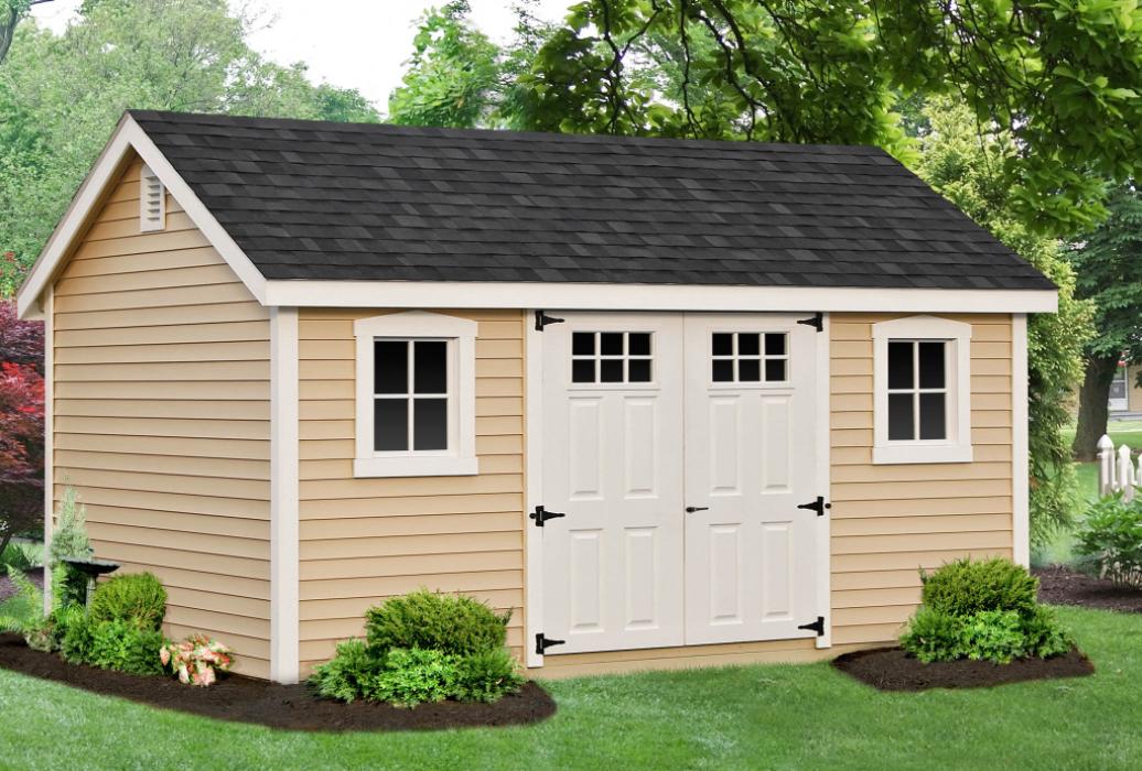 New England Classic: Cape Cod Shed-Vinyl -5 10 x 16 Vinyl New England Classic Cape Cod Shed