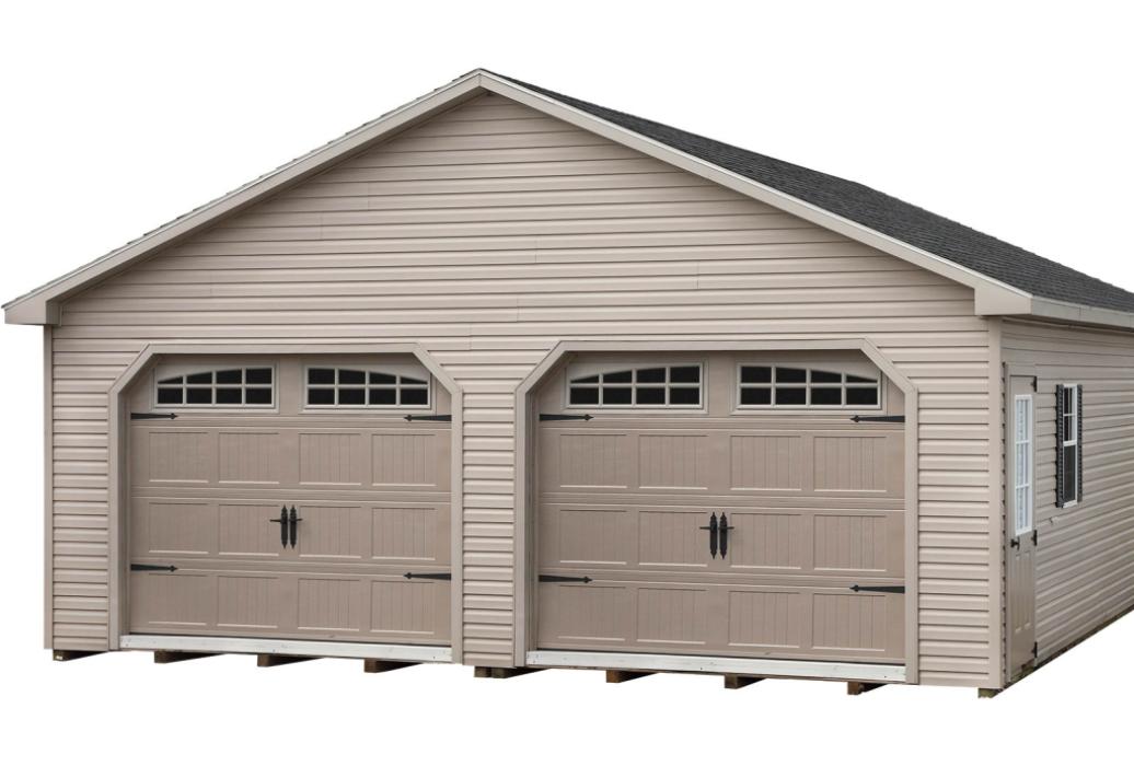 Aframe Modular Garage Vinyl-5 Aframe Modular Garage with vinyl siding