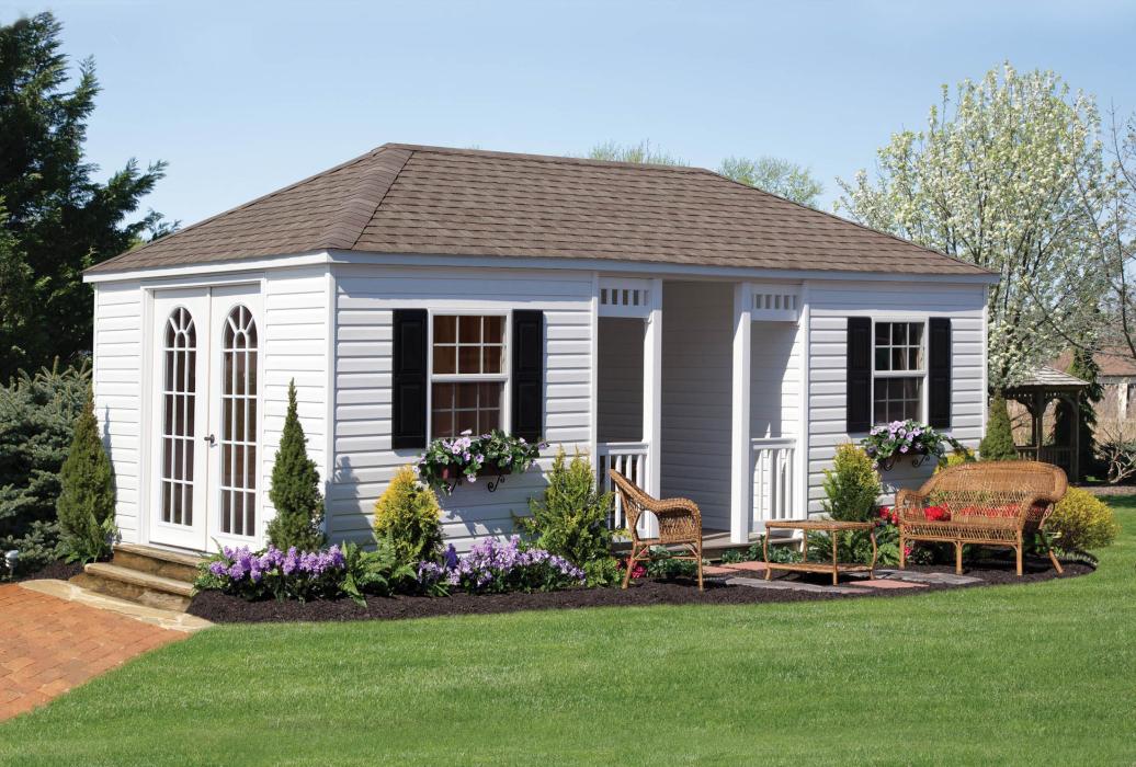 Hip Roof Style Vinyl Shed-Standard-6