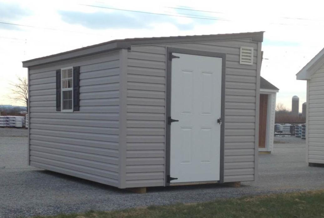 Lean To Shed Vinyl Siding-Standard-3 Lean To Shed Vinyl Siding-Standard