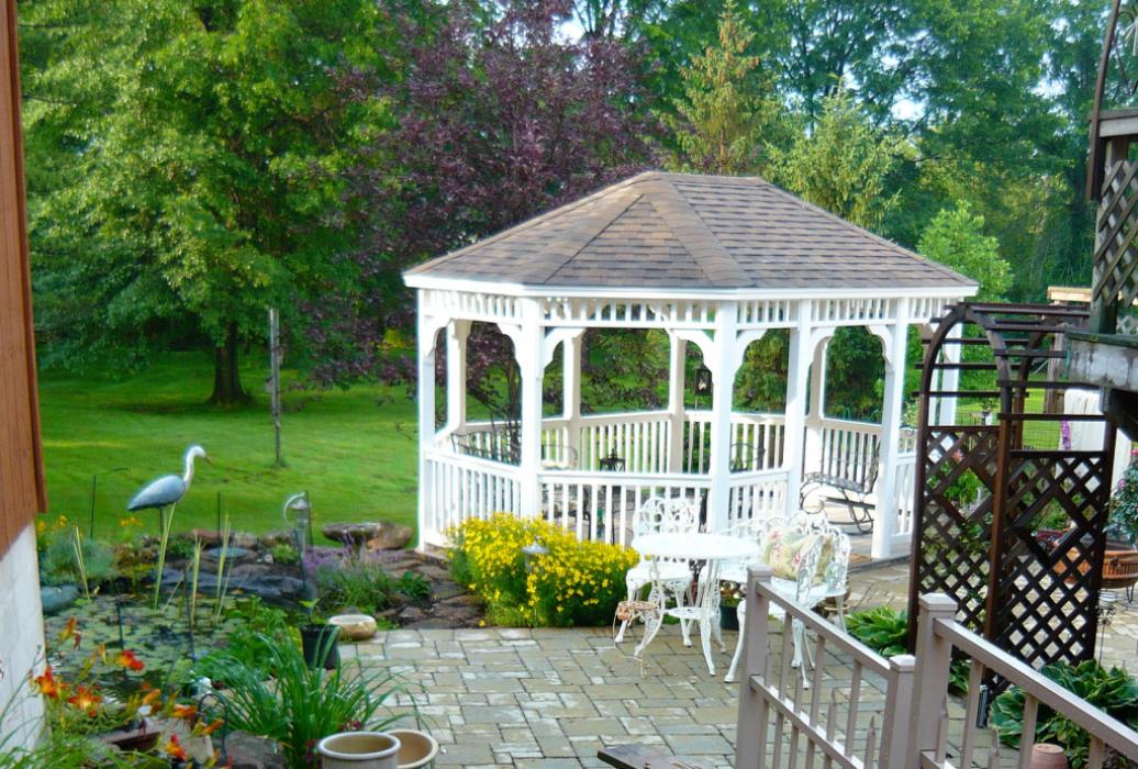 Vinyl Oval Gazebo- Classic Single Roof-11 Vinyl Oval Gazebo- Classic Single Roof-11