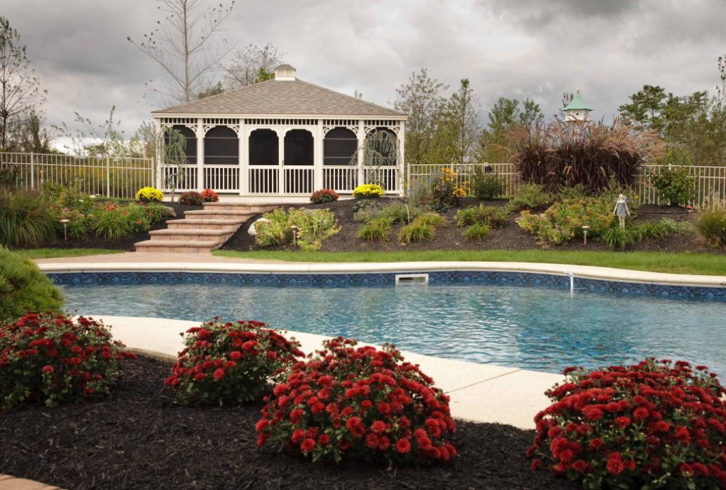 Vinyl Rectangle Gazebo- Classic Single Roof-9 Vinyl Rectangle Gazebo- Classic Single Roof-9