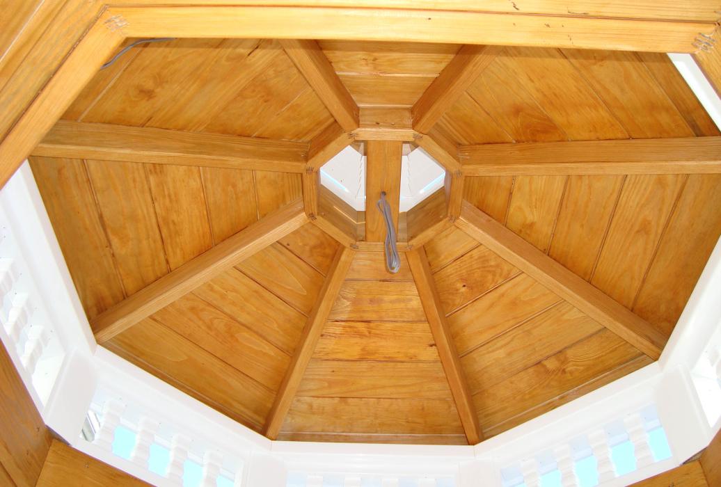 Vinyl Octagon Gazebo- Double Victorian Roof-13 View of the inside of a Double Victorian Roof