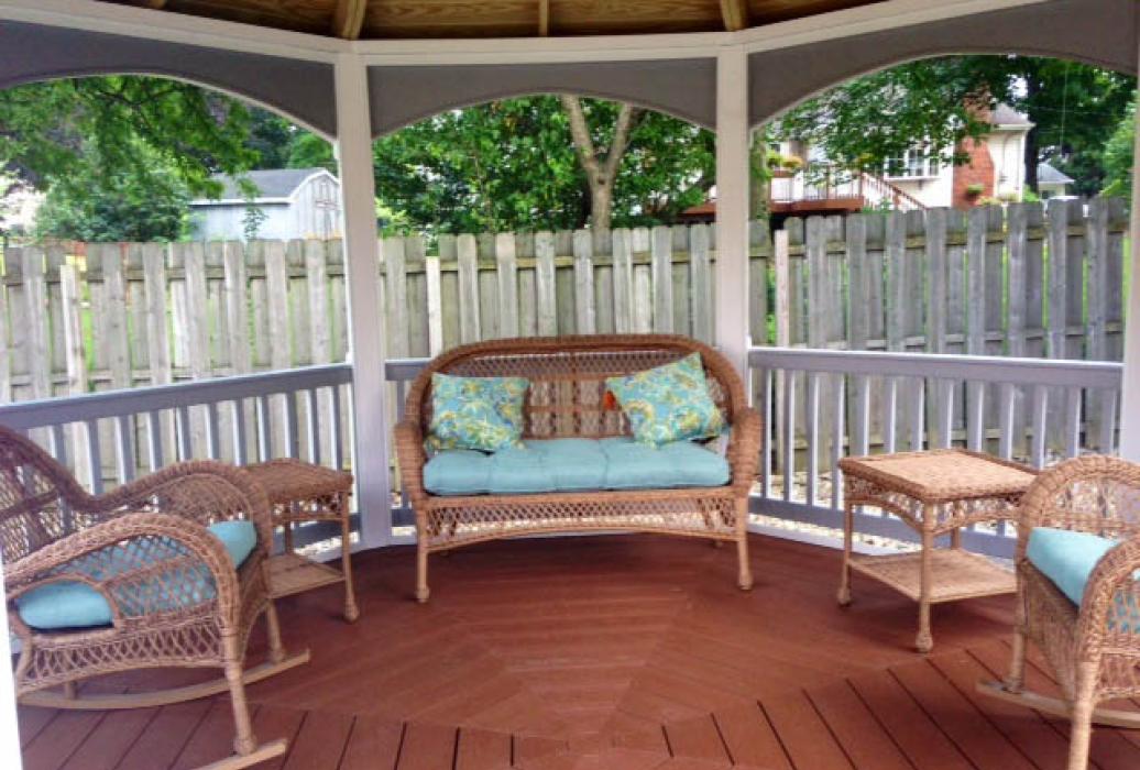 Vinyl Octagon Gazebo Belle roofline 13