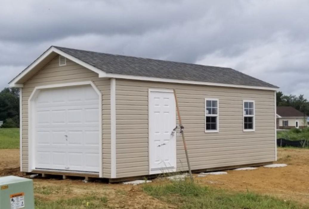Aframe Single Car Garage Vinyl Siding Aframe Single Car Garage Vinyl Siding