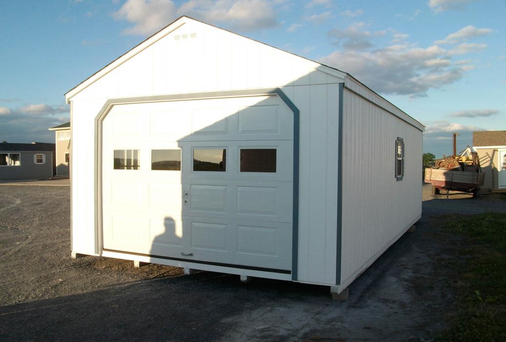 Aframe Single Car Garage Duratemp Siding