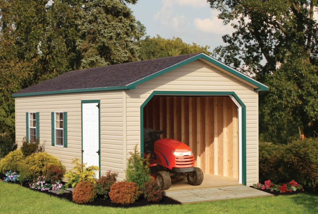 Aframe Single Car Garage Duratemp  T1-11-5